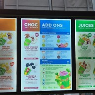 เมนู Boost Juice Bars Silom Complex