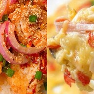 ข้าวไก่ทอดเกาหลี+ข้าวไข่ข้น