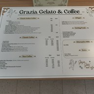 เมนู Grazia Gelato & Coffee CentralWorld CentralWorld