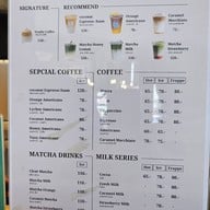 เมนู Frothy Cafe