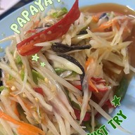 เมนูของร้าน ส้มตำสะพานลอย