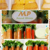 MP Food Story ขนมปังปิ้ง สลัดโรล ผลไม้ปอก ของทานเล่น น้ำชง
