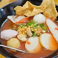 เมนูของร้าน ก๋วยเตี๋ยวลูกชิ้นเซียนปลา -