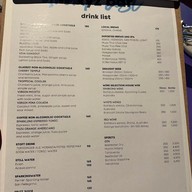 เมนู w xyz bar โรงแรม อลอฟท์