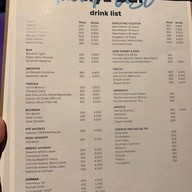 เมนู w xyz bar โรงแรม อลอฟท์