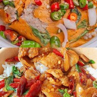 กะเพรา"ห่อหมกทะเลย่างเตาถ่านเจ้เล็ก"