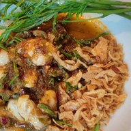 กุ้งแช่น้ำปลายอดคะน้าดอนเมือง ดอนเมือง