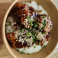 ต้นคัตสึ Ton Katsu ข้าวหน้าไก่คาราอะเกะซอสญี่ปุ่น ฟู้ดวิลล่า ราชพฤกษ์ ร้าน A014-A015