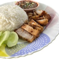 อาหารลงพุง - ข้าวหมูทอด