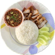 อาหารลงพุง - ข้าวหมูทอด