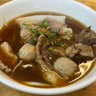 เมนูของร้าน สยามโอชา ก๋วยเตี๋ยวเนื้อตุ๋น-หมูตุ๋น บางแค