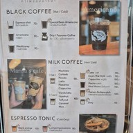 เมนู Marisa’s Cafe (House of Specialty Coffee / Matcha / Cake / Croissant) ถนนสิรินธร