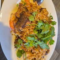 เมนูของร้าน เจ้แมว โอมมาซีฟู้ดส์ เลียบหาดแม่รำพึง อำเภอบางสะพาน