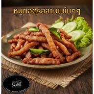 ✨️หมู-เนื้อทอดรสลาบ แซ่บๆ👍 By กินกับซ้อ ✨️