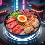 ข้าวหมูแดง ประตูน้ำตู้