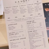 Kanori Hand Roll Bar  Central Embassy