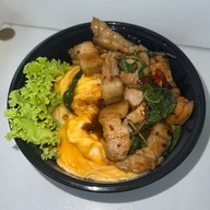ข้าวไข่ข้น  & กุ้ง แซลมอนดองซีอิ๊ว