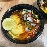 ข้าวไข่ข้น  & กุ้ง แซลมอนดองซีอิ๊ว