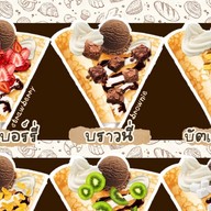 ร้านเครปกวางบิน เครปไอศครีม,เครปแป้งกรอบ  ( บุปผาเครป,วิศวะ โรง A )