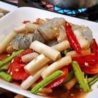 เมนูของร้าน ร้านอุบลแจ่วฮ้อน ราชาเหงือกทอด ซอยศาสนา2