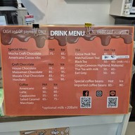 เมนู CHO Craft Chocolate & Coffee