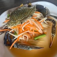 เมนูของร้าน เรือนไทยกุ้งเผา วัดเชิงเลน