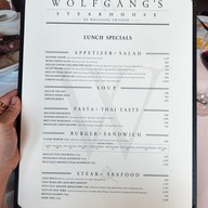 เมนู Wolfgang’s Steakhouse One Bangkok