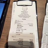 เมนู SENDO Ramen สีลม ธนิยะ