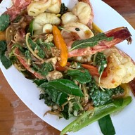 เมนูของร้าน ครัวเจ๊แมว ปากน้ำปราณ