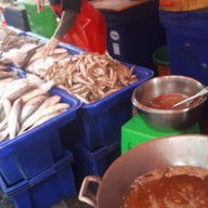 บรรยากาศ ปลาทอดตลาดตรอกหม้อ