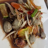 เมนูของร้าน สวนส้มตำ