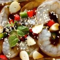 กุ้งเเช่น้ำปลา E หนวด  ฮาลาล