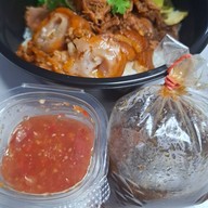 ⛩️ซ้งนครปฐม เอ็นกิ ขาหมูสูตรน้ำแดง (ของแท้มาเอง)🍖🍱✨️ แม่สาย