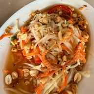 เมนูของร้าน ลาบปลาจอมทอง ครัวแม่จินดา