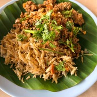 เมนูของร้าน ลาบปลาจอมทอง ครัวแม่จินดา