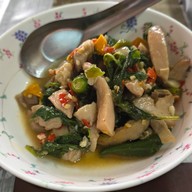 เมนูของร้าน ข้าวแกงกะหรี่หมู ข้าวสตูลิ้นหมู