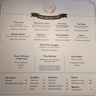 เมนู O.G. Sandwich Shop นางลิ้นจี่