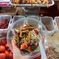 ส้มตำตลาดแตก ตลาดเมืองทองดอนเจดีย์