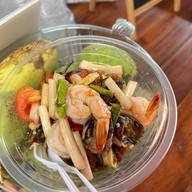 ส้มตำตลาดแตก ตลาดเมืองทองดอนเจดีย์