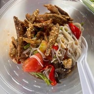 ส้มตำตลาดแตก ตลาดเมืองทองดอนเจดีย์