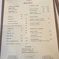 เมนู UMI Coffee Matcha & Sweets อูมิ คอฟฟี่ มัทฉะ แอนด์ สวีต.