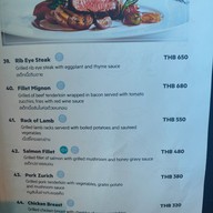 เมนู 92 Cafe  โรงแรมโกลด์เด้น ทิวลิป