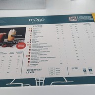 เมนู D’oro Coffee Shell แจ้งวัฒนะ