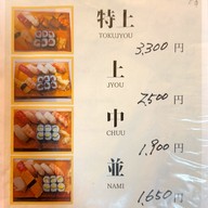 เมนู Kibun Sushi (紀文寿司)