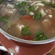 เมนูของร้าน เรือนไทยกุ้งเผา วัดเชิงเลน