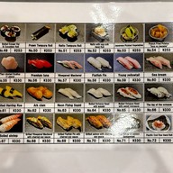 เมนู Kaitenzushi Nemurohanamaru Nishinoten