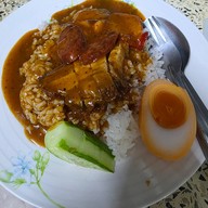 เมนูของร้าน ข้าวหมูแดงสุพรรณ หลังสถานีรถไฟปากช่อง