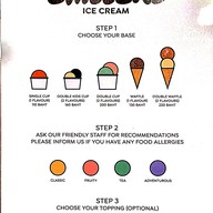 เมนู Chillerz Ice Cream  Dusit Central Park