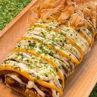 Mr.YAKI พิซซ่าญี่ปุ่นเสียบไม้ ตลาดกรีนเวลล็อก D4