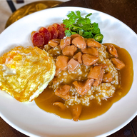 เมนูของร้าน แซ่พุ้น ข้าวหน้าไก่หล็อกหงาทิ้น ศาลเจ้าพ่อเสือ